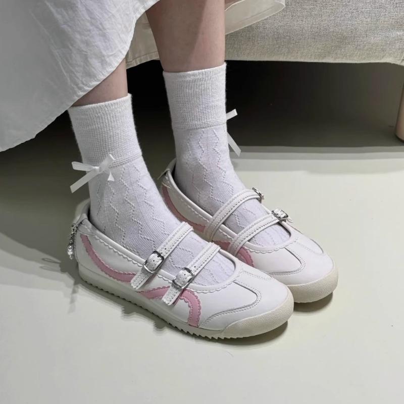 Bow Mary Jane Shoes Women's Summer Ballet Shoes Flat Shoes
