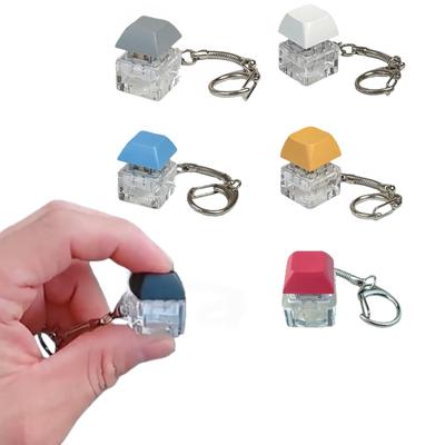 1PCS Key Switch Keychain Shaft Tester Mechanical Keyboard Fidget Button Fidget Button Finger Toys Relief Stress Gifts For Adults
