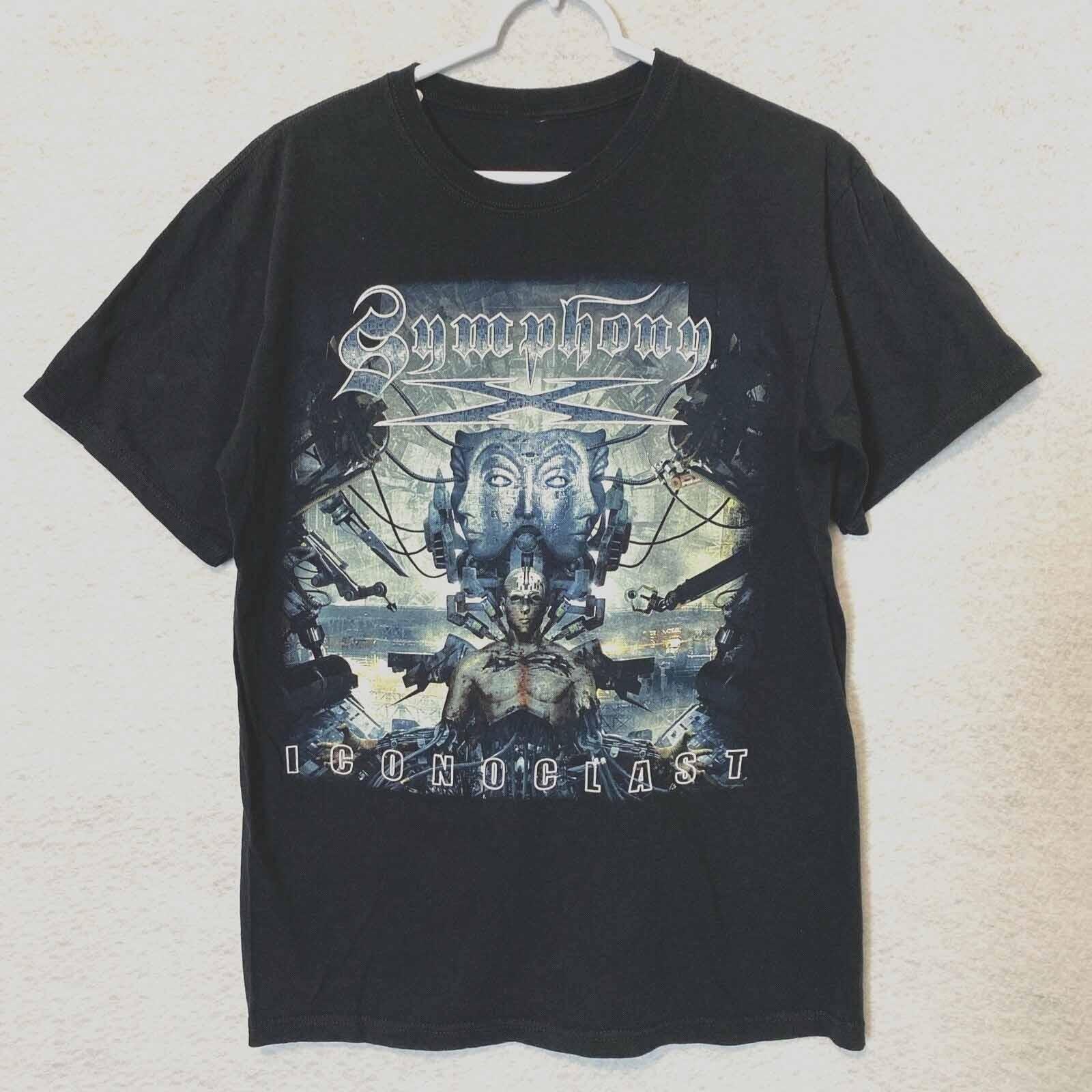 2012 Iconoclast Tour Symphony X Band Shirt Unisex Black S-5XL XXXXL