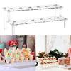 12 Hole Acrylic Cone Rack for Ice Cream Food Cones For Charcuterie Appetizers and Salads with Transparent Material