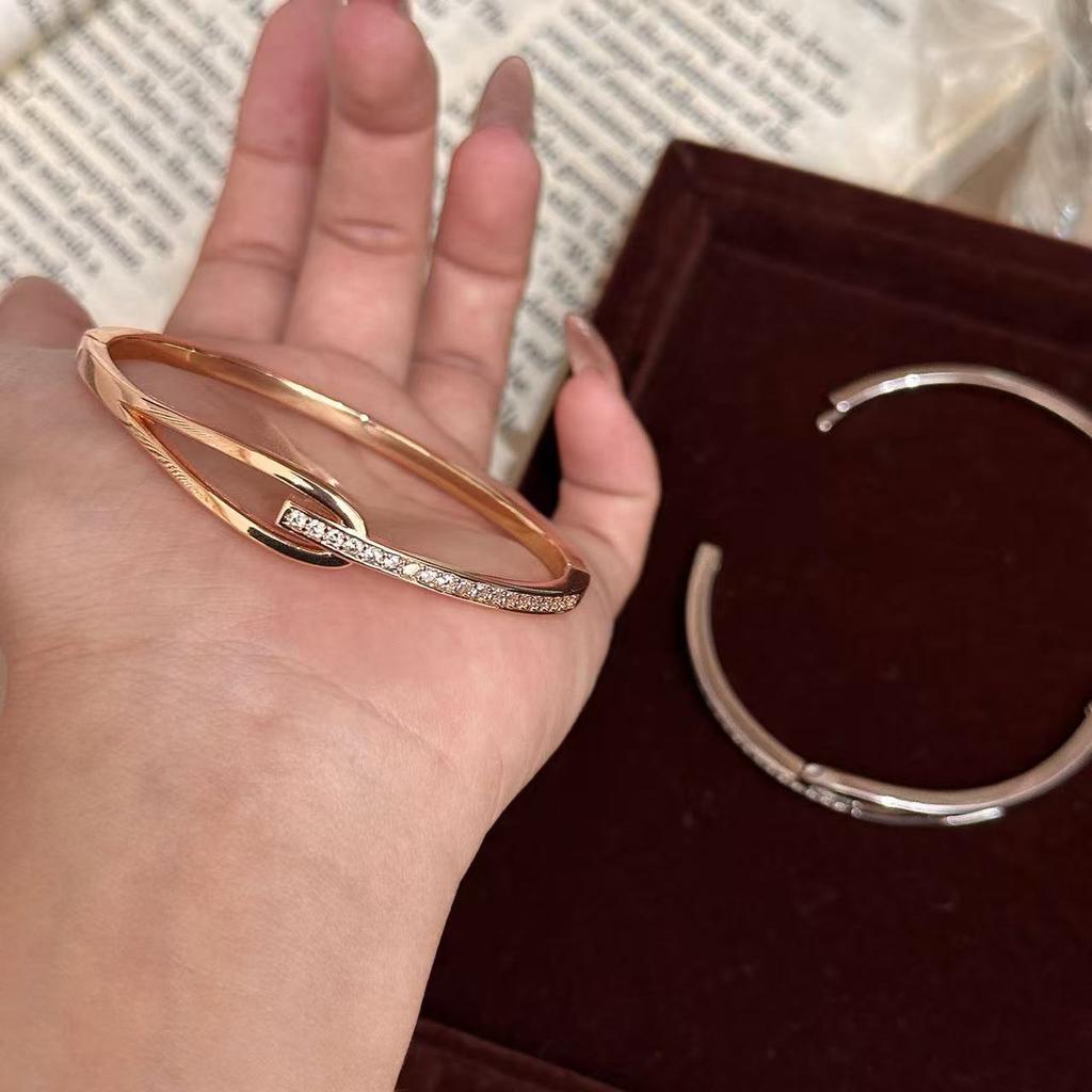 New geometric interwoven line bracelet light luxury Japanese and Korean bracelet ins style hand jewelry