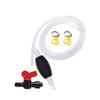 Multi Purpose Liquid Siphon Pump Kit with Manual Hand Pump Valve Switch and Hose for Fuel Water Transfer Aquarium Cleaning