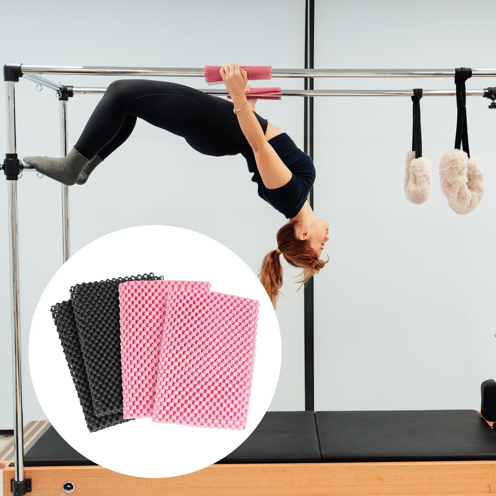 

4x Pilates Reformer Nonslip Traction Pads,Grip Mats Yoga Multifunctional Workout Exercise Mat for