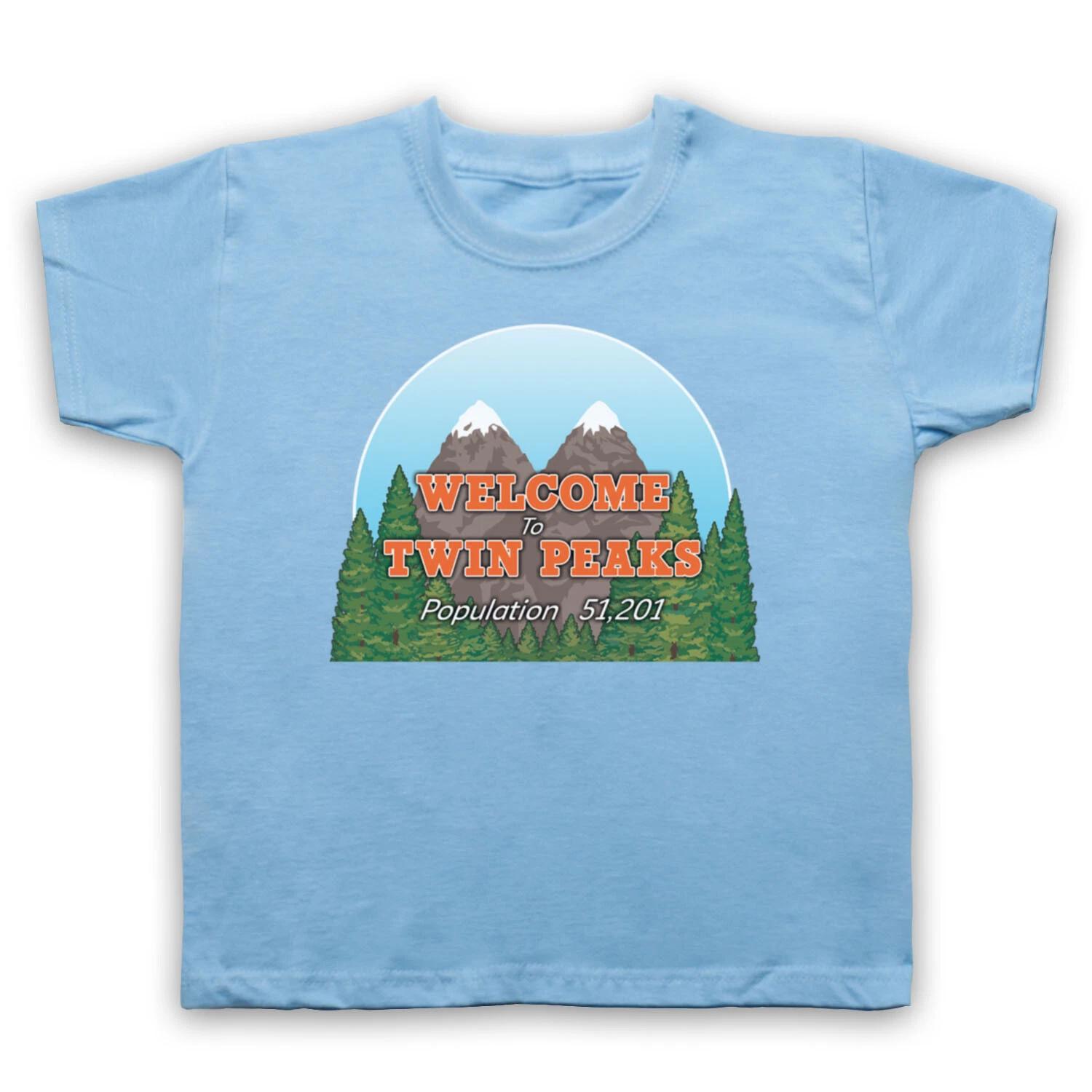 TWIN PEAKS WELCOME TO SIGN POPULATION 51201 CULT TV KIDS CHILDS T-shirt 120