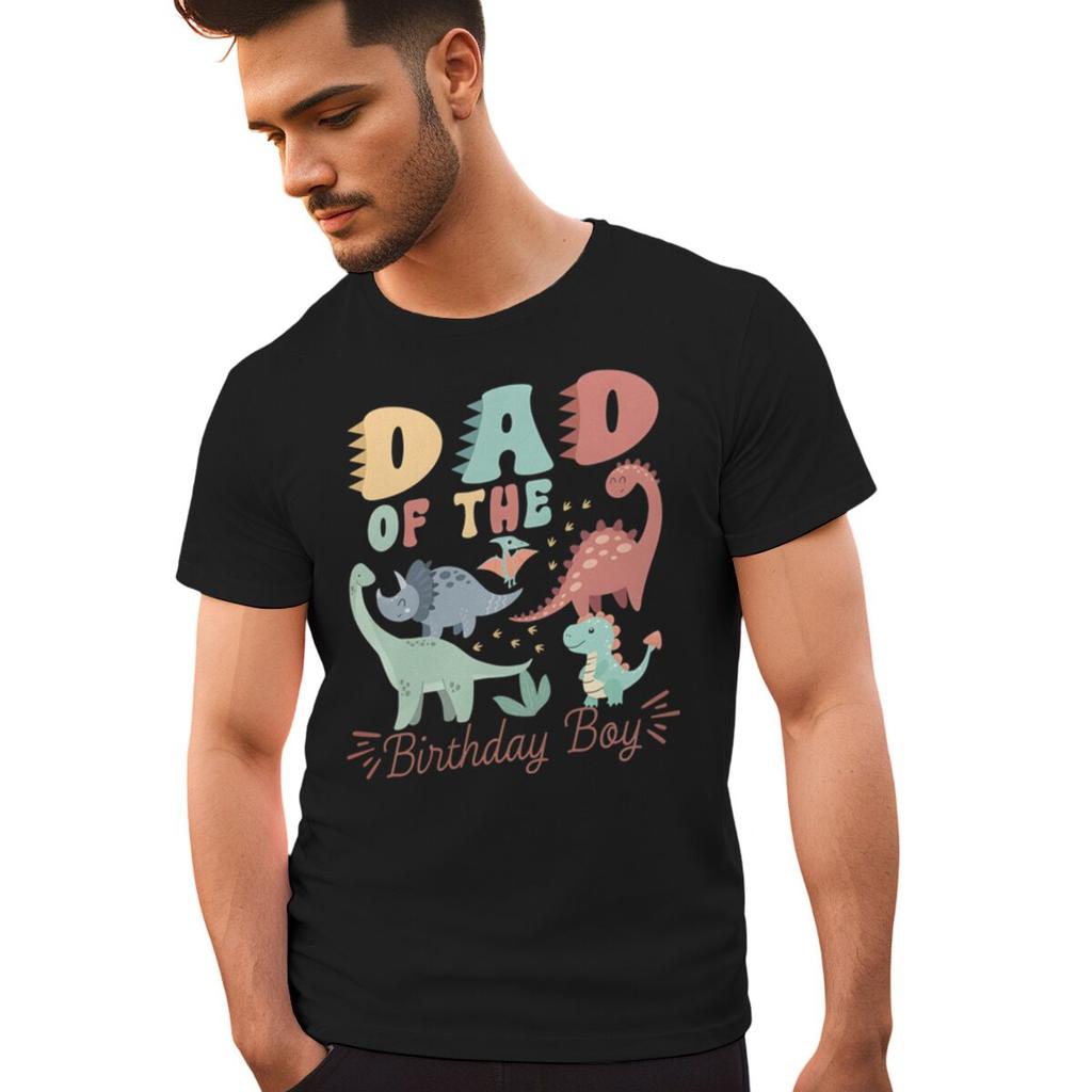 MamaDad of The Birthday Boy Print Couple Matching Tshirt Cartoon Dinosaur Papa Mon Valentines Day Streetwear Lovers Gifts