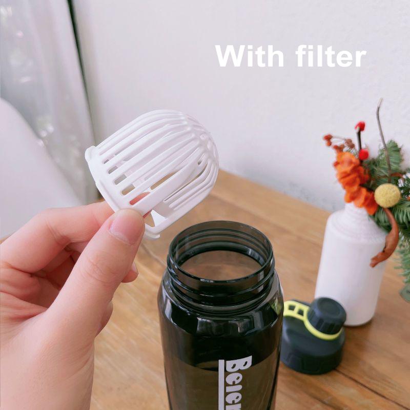 1L Water Bottle with Time Scale Fitness Outdoor Sports Water Bottles with Straw Transparent Leakproof Motivational Sport Cup