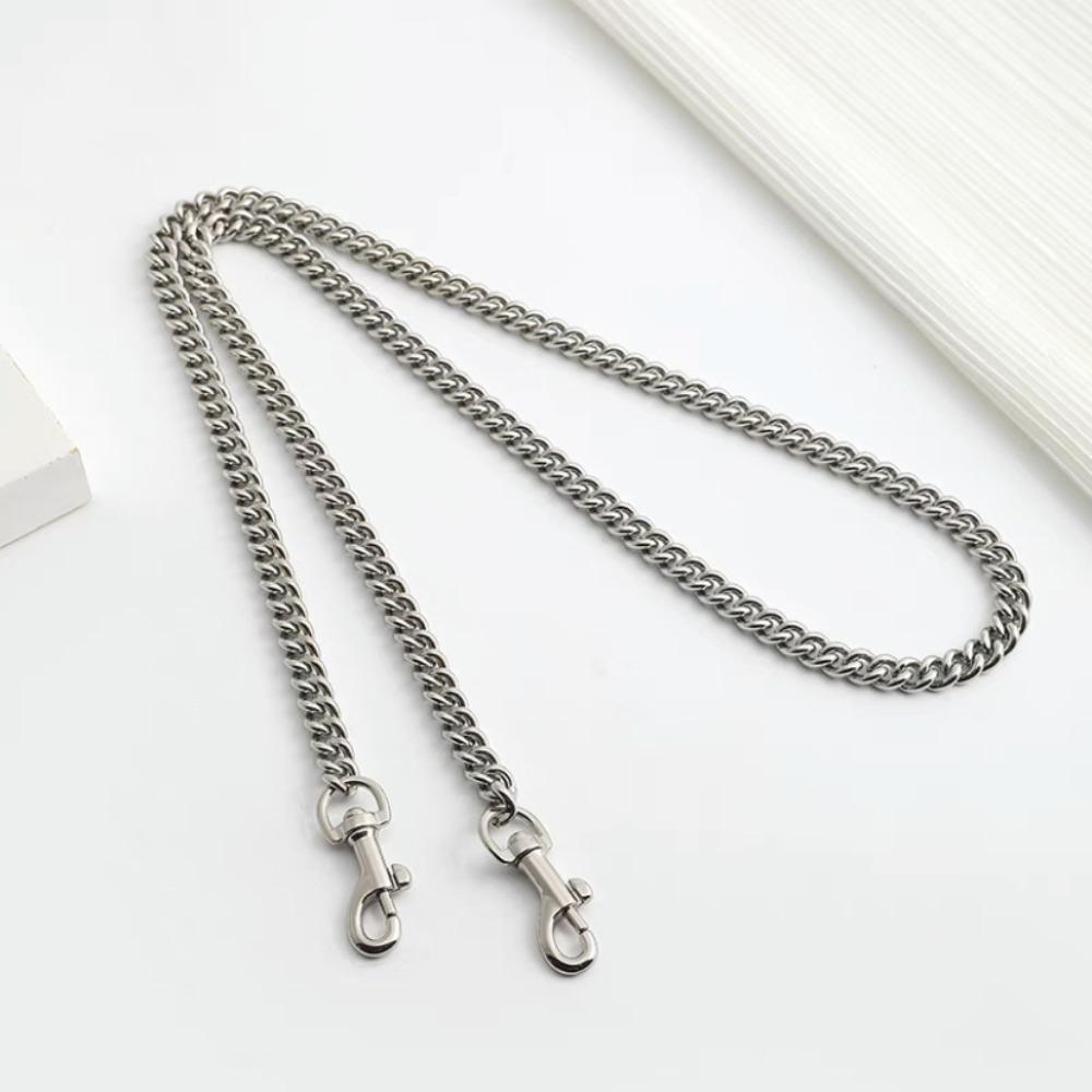 

Durable 120cm Metal Alloy Bag Chains Replacement Luxury Crossbody Chain Tote Bag Chain DIY Decorative Accessories срібний