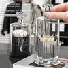 1 stuk Acryl Tandenstokerdoos Dispenser met Deksel – Leuke Multifunctionele Opbergpot voor Wattenbolletjes, Wattenstaafjes & Woondecoratie