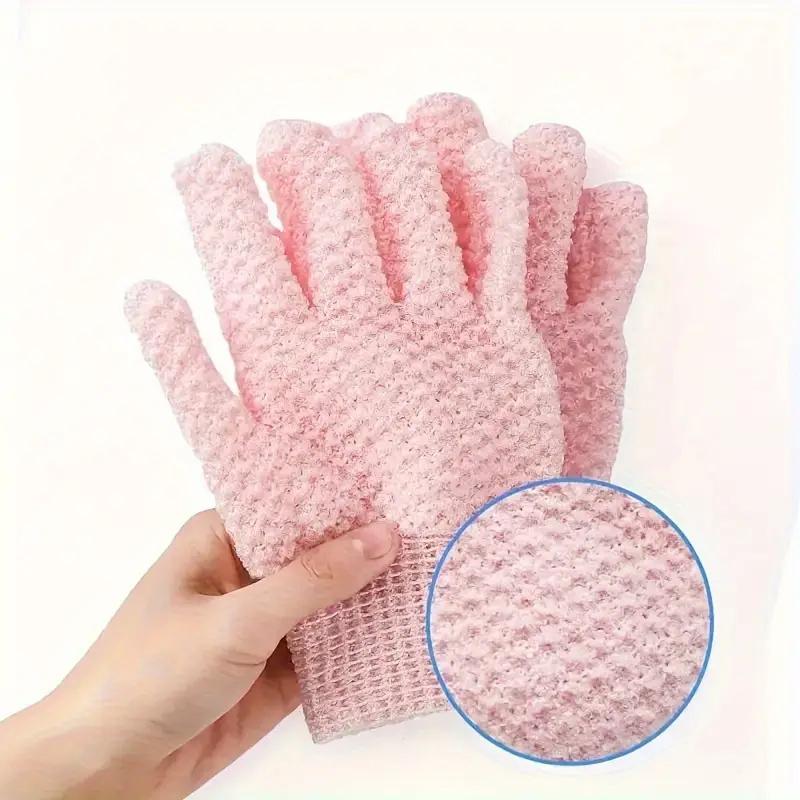 Exfoliating Bath Gloves For Shower - Deep Exfoliating, Body Scrub Shower Scrubber, Shower Exfoliating Gloves For Women & Men, Ba