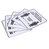 2 Set Floor Sticker Floor Distancing Signs Marker Warning Decal for Mall School Public Area