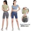 Color Block High-Waist Yoga Set: Quick-Dry, Tummy Control, Hip Lift, Two-Piece for Women