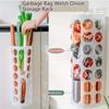 Plastic Garbage Bag Storage Holder Wall-Mounted Garbage Bag Dispenser  Home Organization