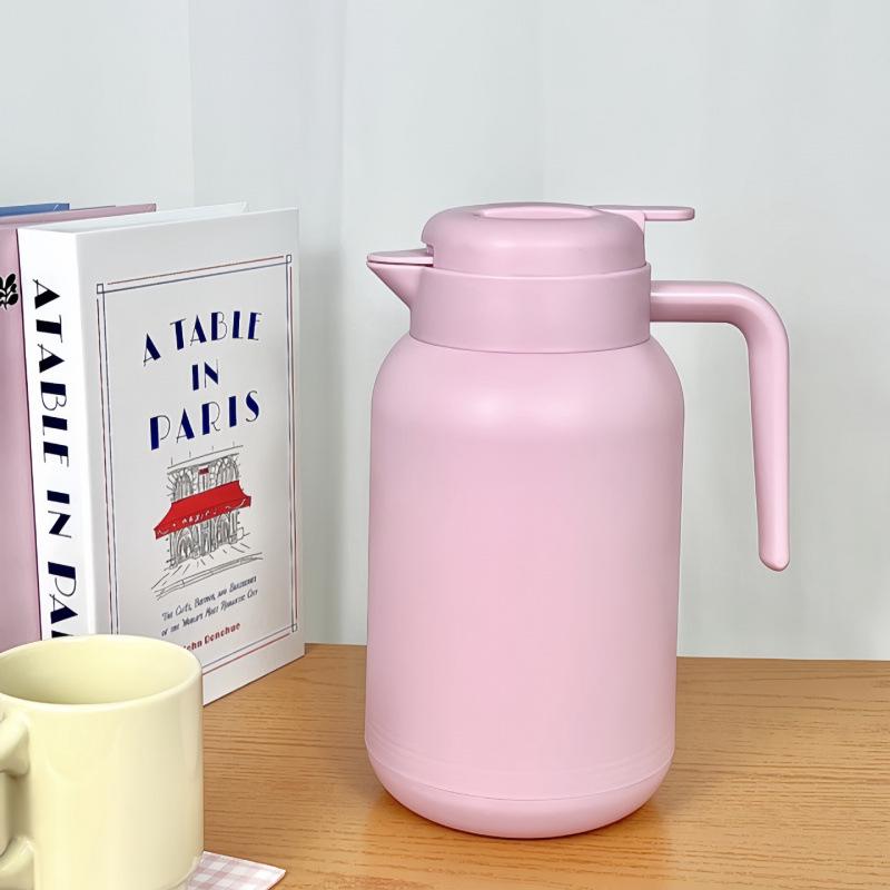 Isolierte Thermoskanne mit großem Fassungsvermögen & Heißwasserflasche für Büro und Wohnheim