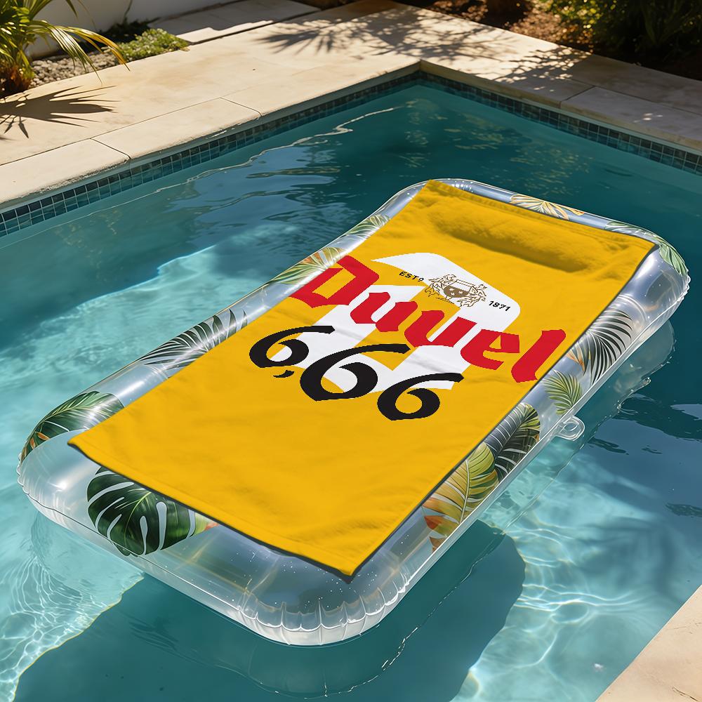 Coole Kunst Bier Mode D-Duvels Handtuch weich Strandtücher Reise schwimmen Pool Badehandtuch Fitnessstudio Spa Heimdekor Geschenk Urlaub