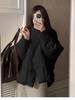 Cute Korean Style Oversized Flap Collar Cotton Jacket for Women Winter New Arrivals Casual Short Coat