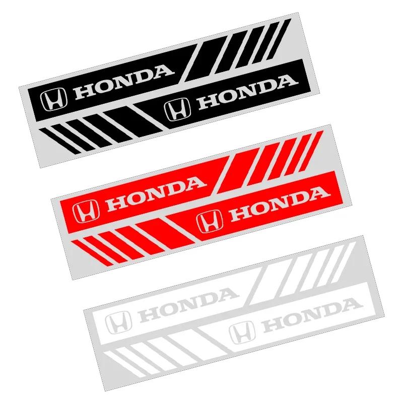 Car Hot FIT Car Sticker Non Fading Fashion Color Stripe Car Sticker Racing Strips Side Rear View Mirror For Honda Dio Civic 8 1