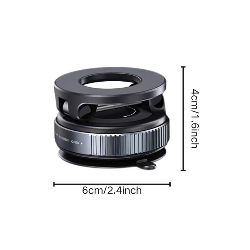 Car Phone Holder Mount, Foldable Suction Cup + MagSafe Compatible for iPhone 12/13/14/15/16 Pro/Max, Hands-Free Live Streaming