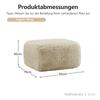 Aviana Ottoman Plush Fabric - Light Khaki