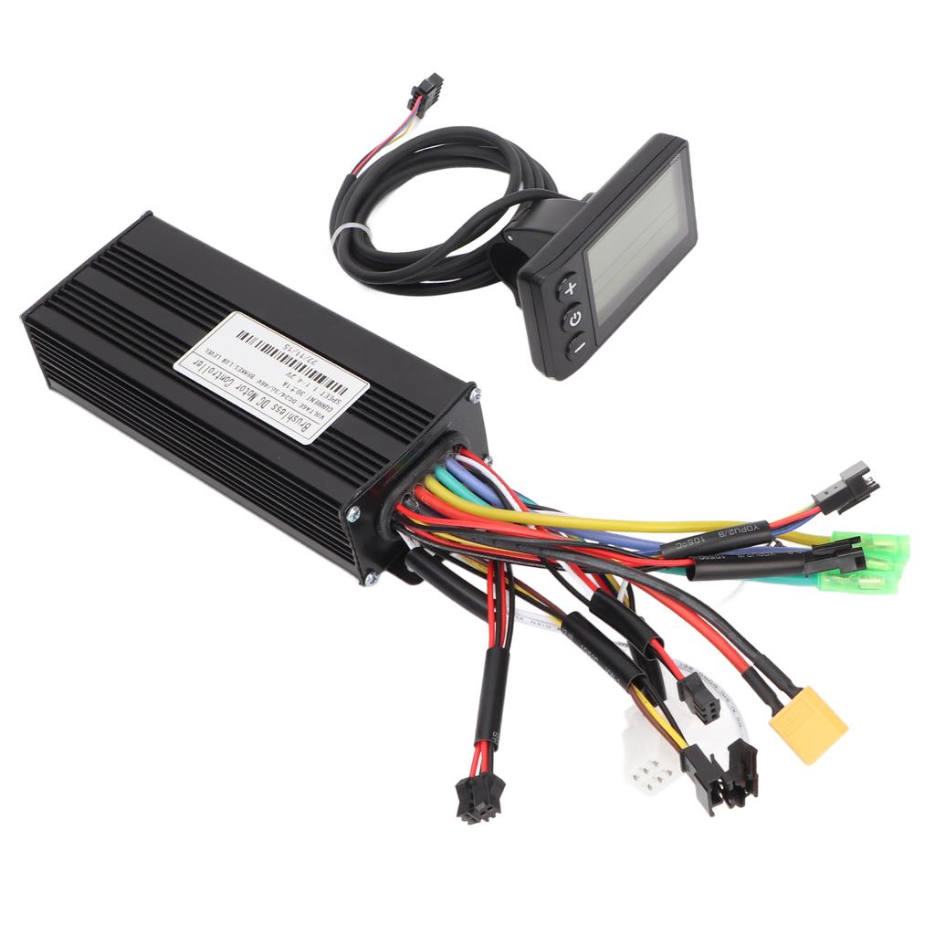 Controlador de Onda Senoidal DC 24V 36V 48V 30A Kit Controlador de Motor de Bicicleta Elétrica com Visor LCD S866 para