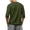 Men's fashionable casual round-neck three-quarter sleeve top T-shirt
