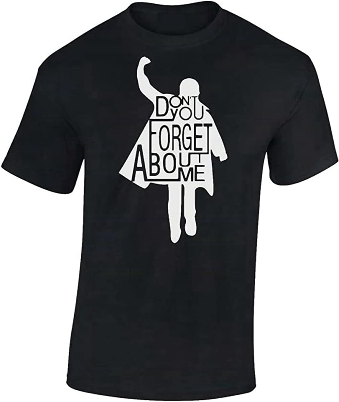 Breakfast Club Don t You Forget About Me 80S Movie T-Shirt Black Graphic Unisex Tee Shirt M чёрный