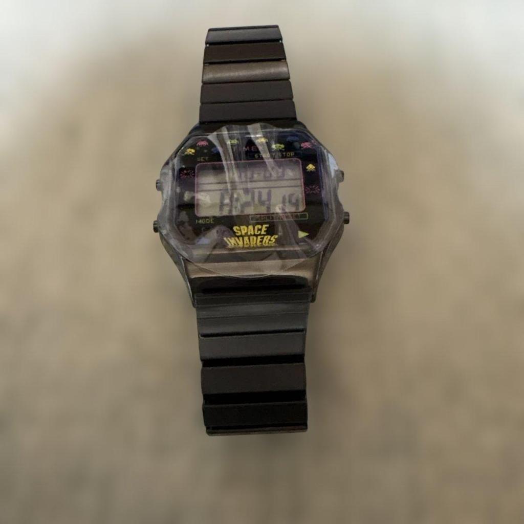 Used TIMEX SPACE INVADERS Limited Digital Watch Unused