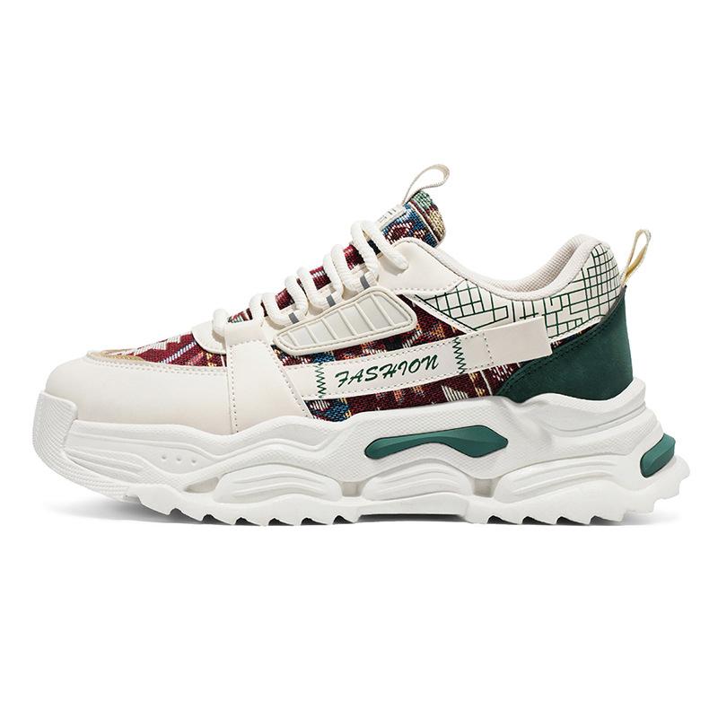 Autumn Men's Shoes Dad Shoes Casual New Sports Shoes Breathable Versatile Thick-soled Non-slip Mesh Men's Shoes