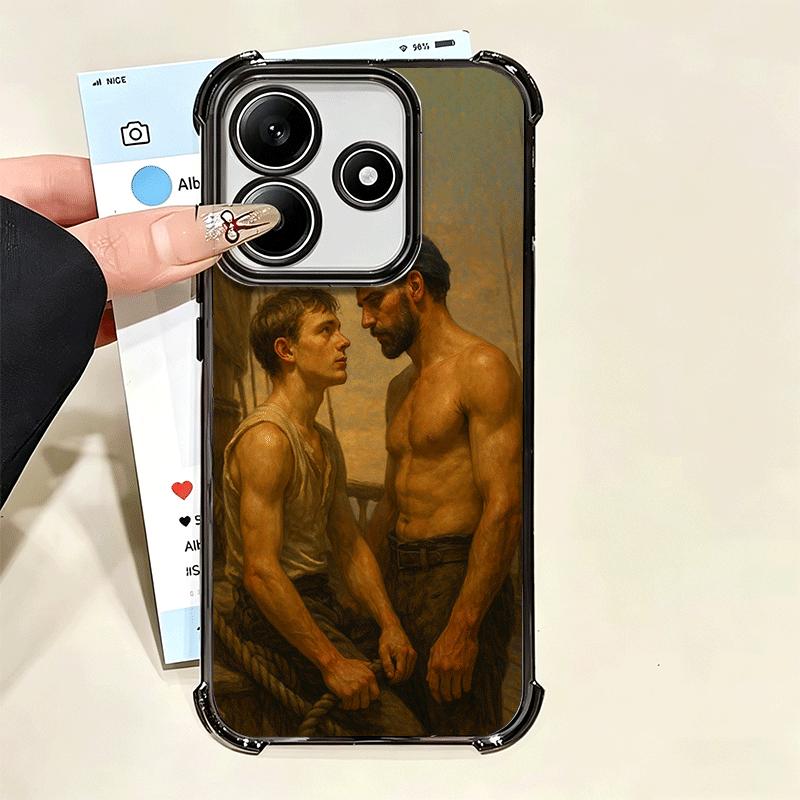 Muscle Man Gay Fitness Soft Phone Case For Xiaomi Poco X7 X8 Pro Max X6 X5 X3 F8 Ultra F7 M8 M7 M5S Redmi 15C 15A 15 14C 13C 12C