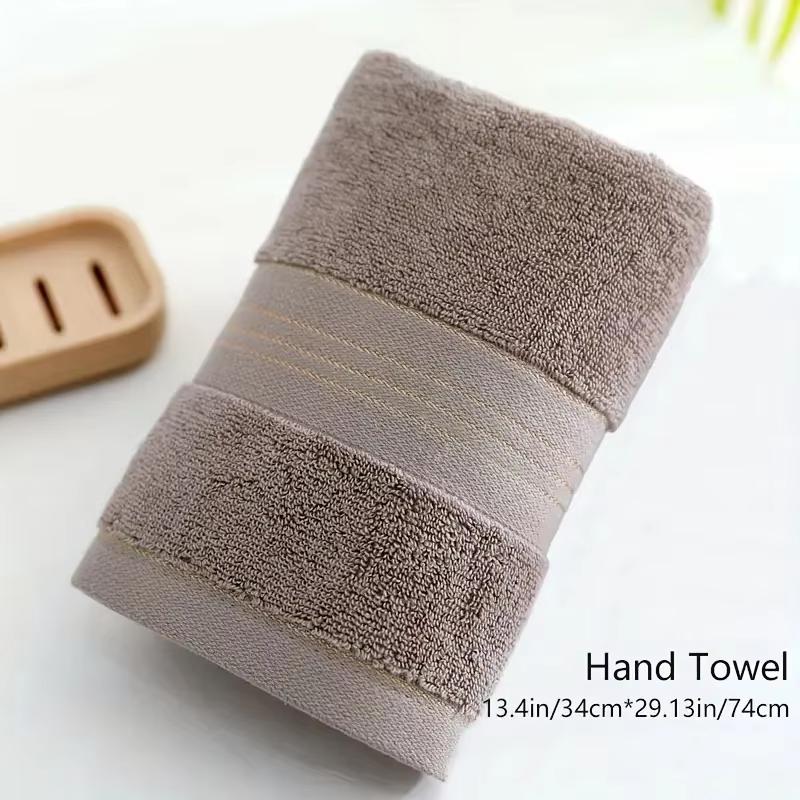 

Skin-Friendly Solid Color Towel - High Absorbency for Adults & Kids, Soft Reusable Daily Towel for Bathroom Home Travel