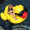 Yellow Duck Float Pool Lounge Pvc Cartoon Water Ride For Adults Kids
