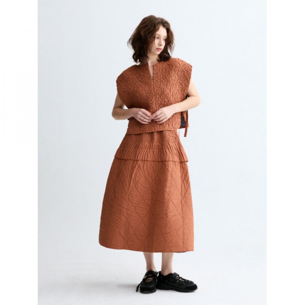 Lapli Wave Quilted Volume Skirt Lpskw125002