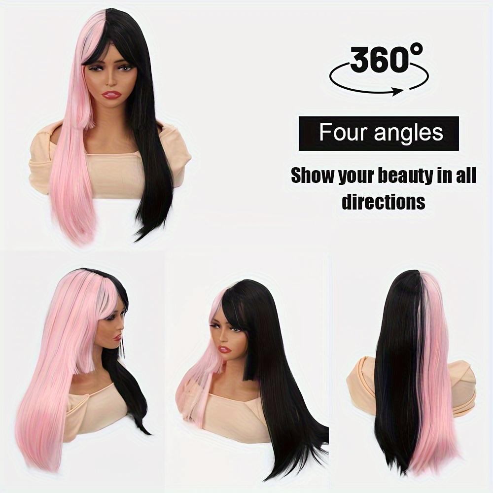 Synthetic Hair Long Straight Dual Color Role-playing Headpiece Wig Used To Decorate Halloween, Thanksgiving, Christmas