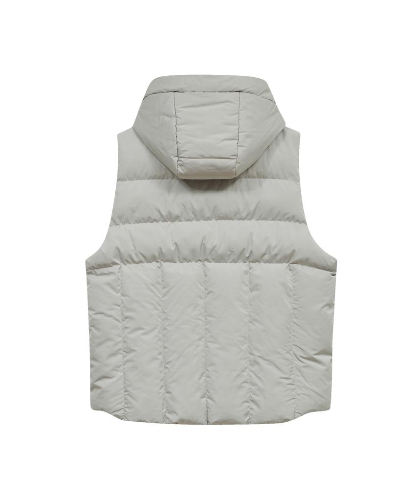 Standarderror 87-Stan022 Essential 2-Way Detachable Hooded Padded Vest Khaki Grey