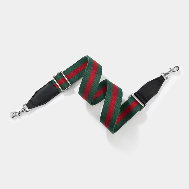 Versatile Single Shoulder Crossbody Bag Strap: Red-Blue Wide Design with Adjustable Red-Green Webbing
