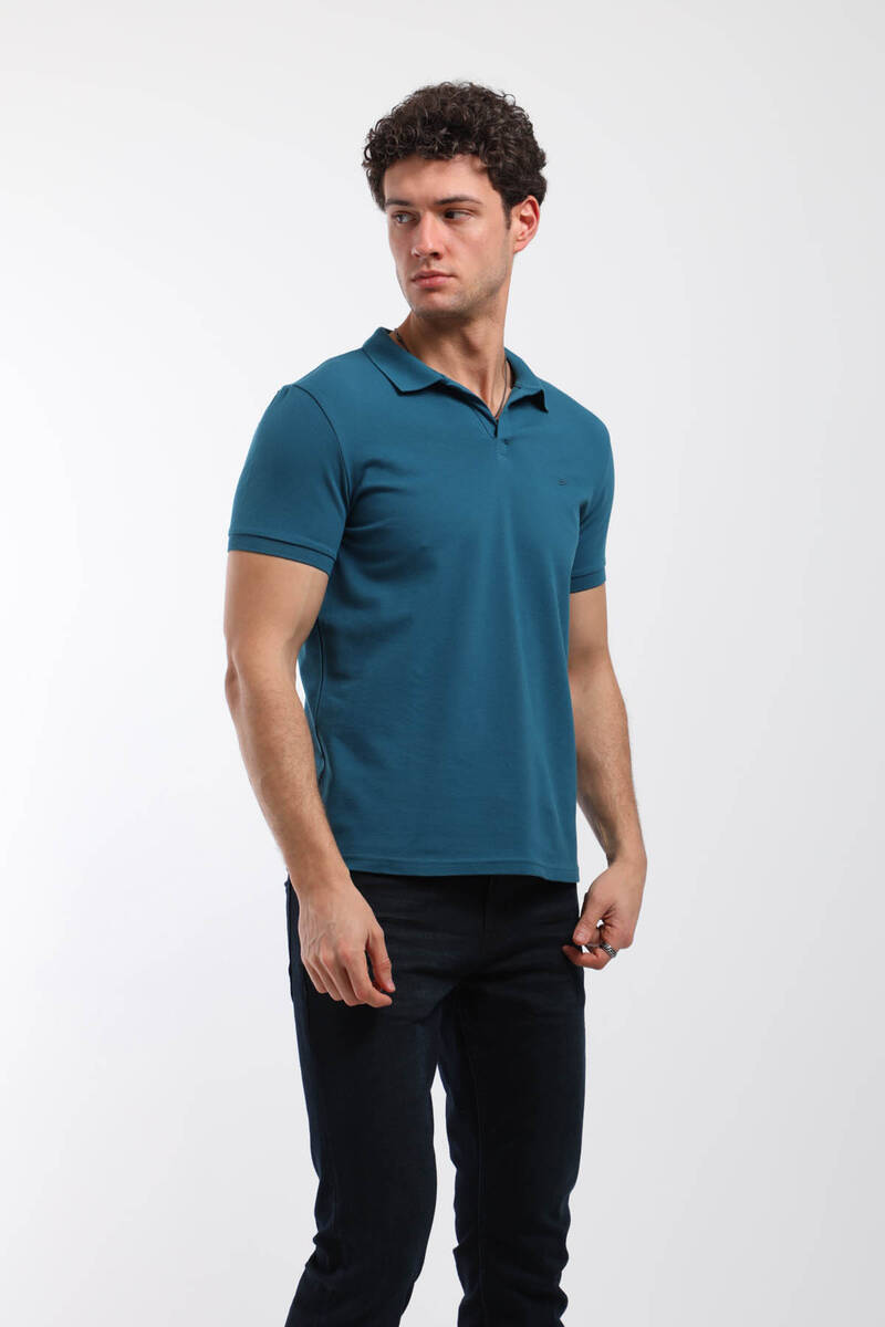 

Мужская футболка поло без пуговиц Petrol S перидот