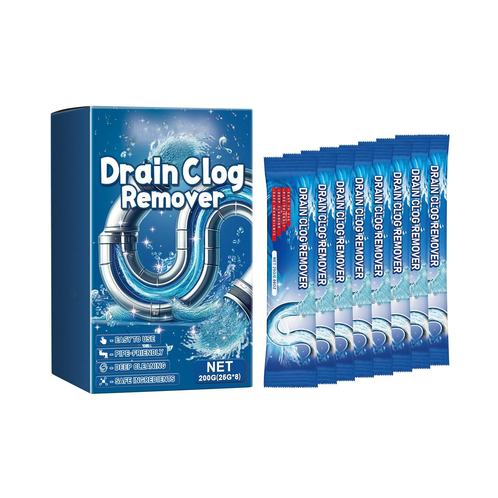 

Порошок для удаления засоров, очиститель, средство для удаления засоров, очиститель для обслуживания труб, мощно растворяющий и удаляющий накипь порошок для быстрой очистки дренажа синий