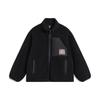 Giacca in Pile Monocolore con Cerniera e Collo Alto da Uomo Li Ning Badfive Giacca Nera AFDT667-4