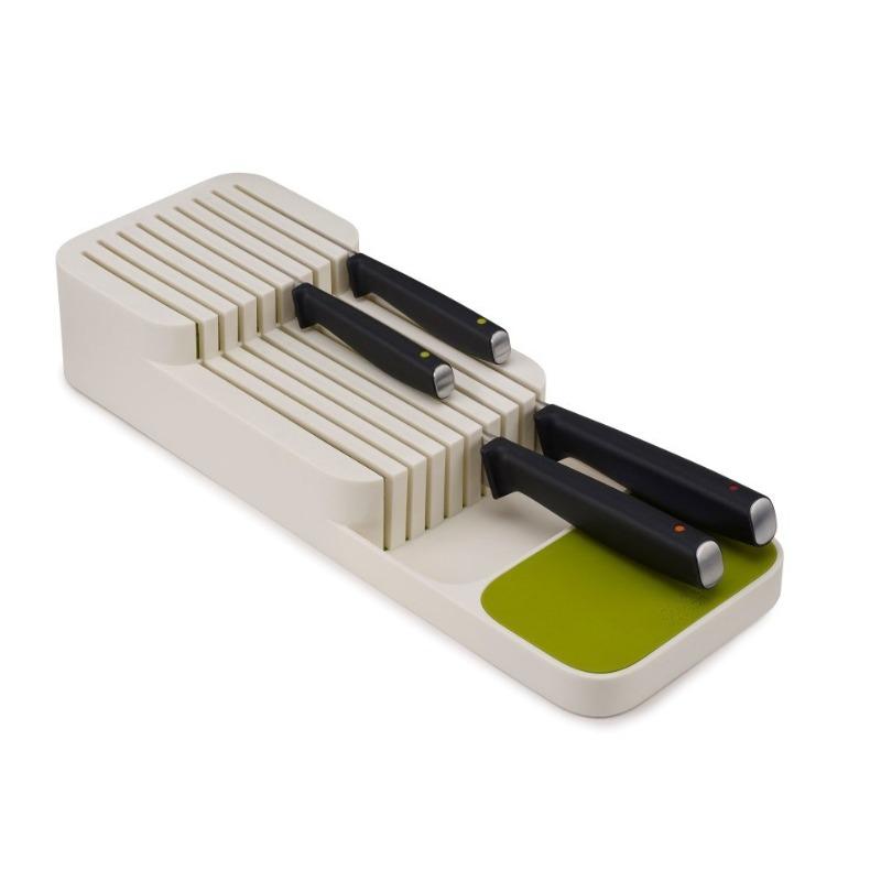 1pc Knife Organizer Kitchen Drawer Cutlery Storage Tray Knife Holder Tableware Organizer Container For Knives Block Rack белый
