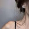 Korean New Fashion Butterfly Earrings For Women 2026 Punk Rhinestone Style Cute Girl Zircon Stud Earrings Kpop Jewelry