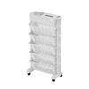 Removable Storage Shelf Desk Side Bookshelf Bookcase Shelves with Wheels Storage Rack Hanging Desk Side Kitchen Food Trolley
