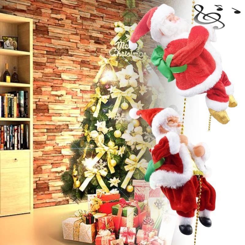 Adorable Electric Christmas Santa Plush Toy With Unique Crawling Features And Vibrant Colors For Holiday Decorations