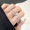 Cold Wind Tetragonal Star Ring Female Niche Design Gam Tide Jewelry Personalized Fashion Couple Ring High Sense