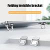 2Pcs Mini Foldable Laptop Stand Self-Adhesive Portable Keyboard Riser with 2 Adjustable Angles for MacBook Notebook Cooling