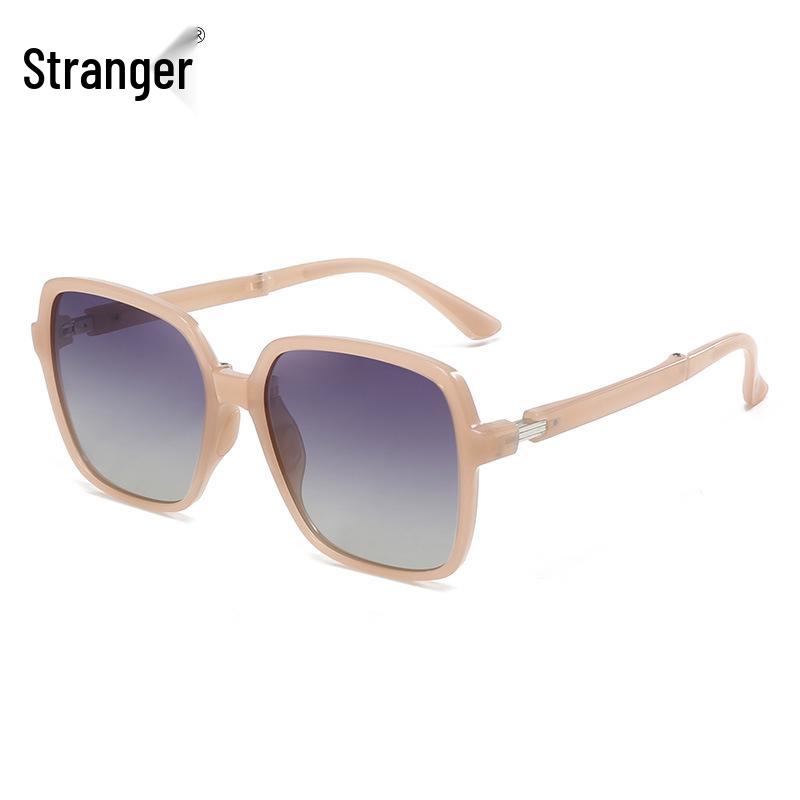 TRP20330 Banana 5th Gen Foldable Polarized Large Frame Blush Sunglasses with UV Protection