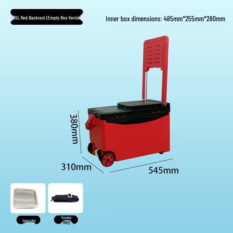 Wingning 35L Multifunktionale Isolierte Angelbox mit Rutenhalter