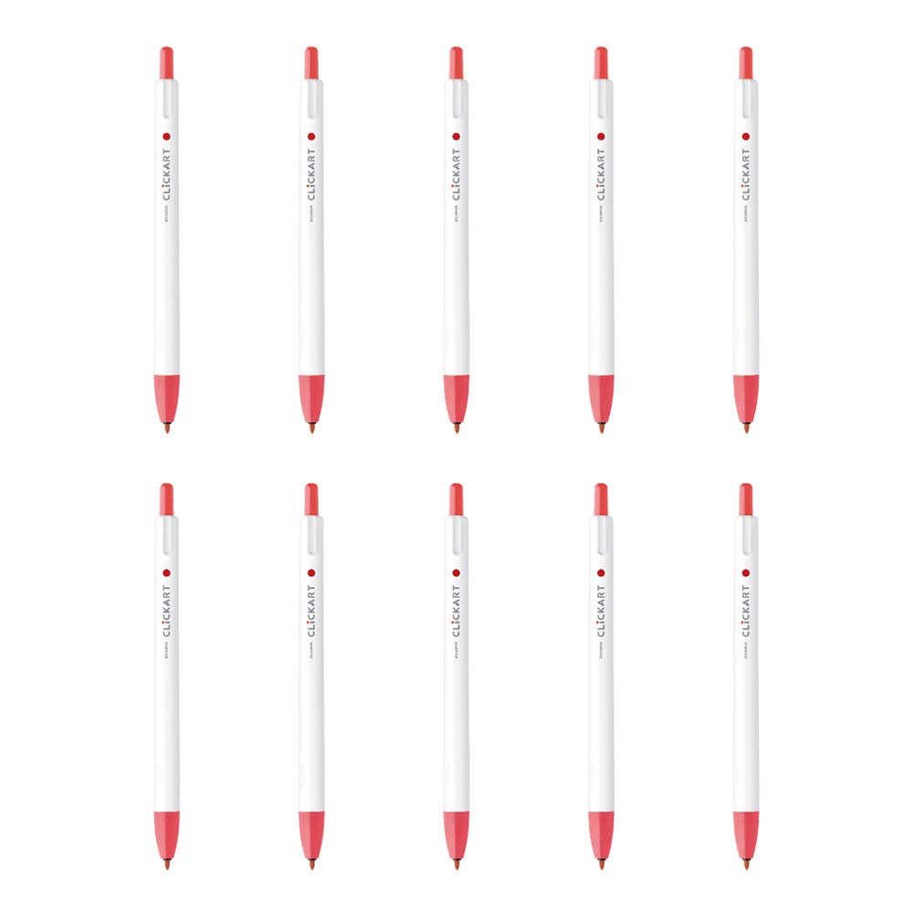 

Zebra Clickart Salmon 10 Water-Based Pen, Pink, Pens, B-WYSS22-SLP