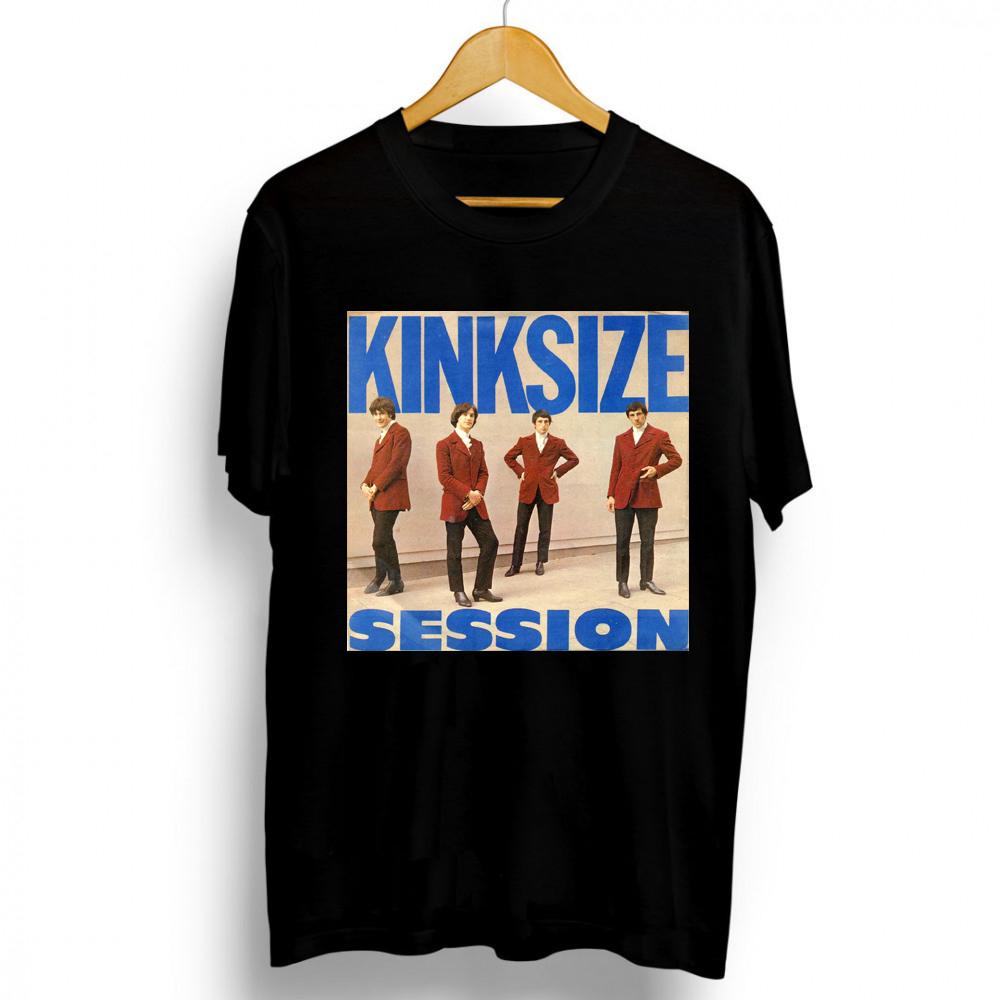 

Black Tshirt 60S The Kinks Rapper Men Women Cotton Unisex Fashion Graphics Printing Tshirts Savage Rock Band Large Size Tees Top XS чорний