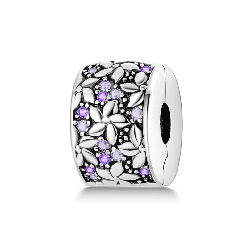 Kupfer-Verschluss Kupfer-Anhänger Silikon-Abstandshalter Sicherheitskette Passend für Original Pand 3mm Armband Schmuck Damen Neu