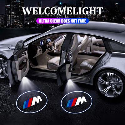 2Pcs LED Car Door Welcome Light Logo HD Projector Lamp For M E90 E60 F18 E46 F30 F20 M2 M5 M3 E87 E53 X3 X5 Auto Accessories