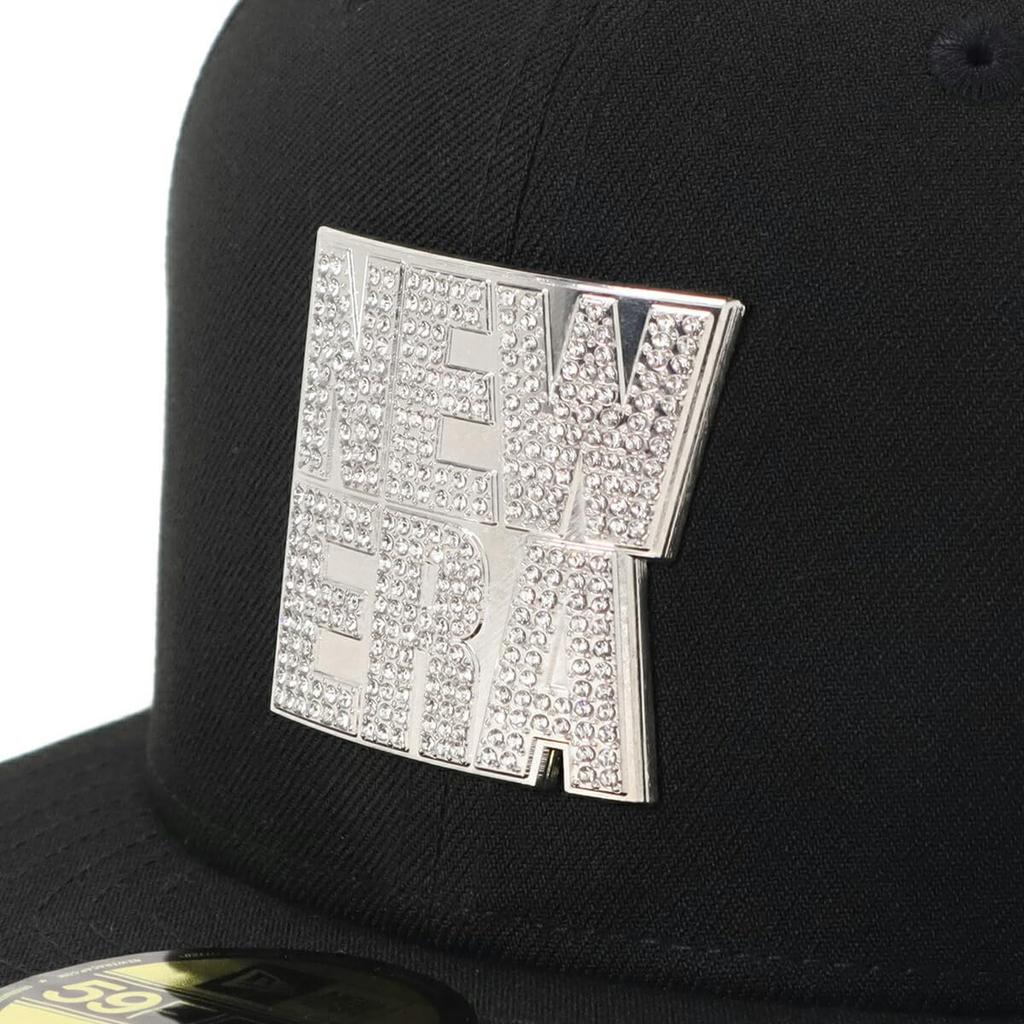 New Era Cap 59FIFTY Rhinestone Badge Black 14668129 NER36C8911 7 3/8